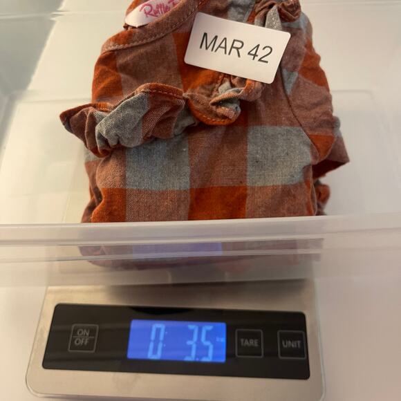 RuffleButts Baby Girls Long Sleeve Knit Print Bubble Romper Size 0/3 Months - Picture 4 of 4